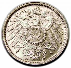 Picture for: 1 marka 1914 Wilhelm II Hohenzollern Niemcy Monachium