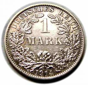 Picture for: 1 marka 1914 Wilhelm II Hohenzollern Niemcy Berlin