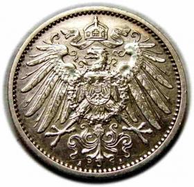 Picture 2 for: 1 marka 1914 Wilhelm II Hohenzollern Niemcy Berlin