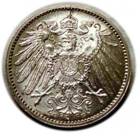 Picture 2 for: 1 marka 1915 Wilhelm II Hohenzollern Karlsruhe