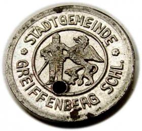1 pfennig 1919 Gryfow Slaski Greiffenberg Silesia Notgeld