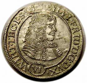 Picture for: 6 krajcarów 1674 Sylwiusz Fryderyk Witemberski Śląsk Oleśnica