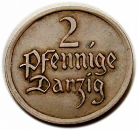 Picture for: 2 pfennig 1926 Free City of Danzig Gdansk Berlin