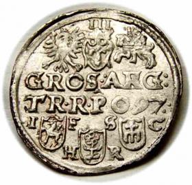 Picture 2 for: Trojak 1597 Zygmunt III Waza Bydgoszcz