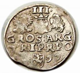 Picture 2 for: 3 groschen 1599 Sigismund III Vasa Wschowa