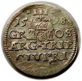 Trojak 1598 Zygmunt III Waza Ryga