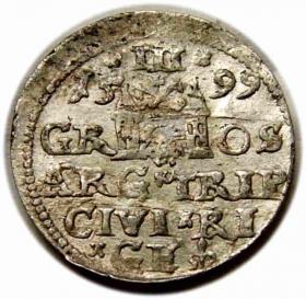 Picture 2 for: Trojak 1599 Zygmunt III Waza Ryga