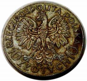 Picture 2 for: 10 złotych 1933 Głowa Kobiety