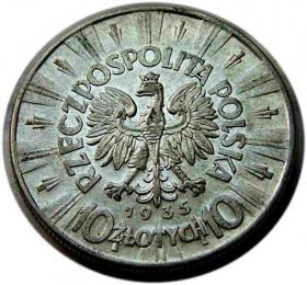 Picture 2 for: 10 złotych 1935 Józef Piłsudski Warszawa