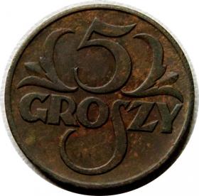 Picture for: 5 groszy 1937 II RP Warszawa