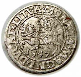Picture for: Półgrosz 1547 Zygmunt II August Wilno