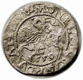 Picture for: Half groschen 1559 Sigismund II Augustus Vilnius
