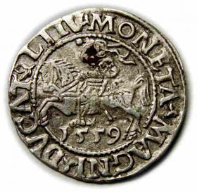 Picture for: Half groschen 1559 Sigismund II Augustus Vilnius