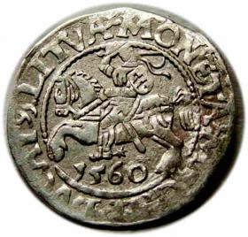 Picture for: Half groschen 1560 Sigismund II Augustus Vilnius