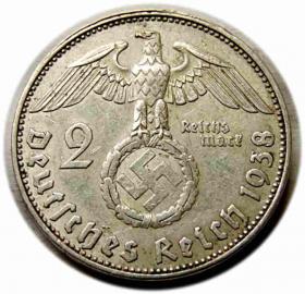 Picture 2 for: 2 mark 1938 E Germany Muldenhutten