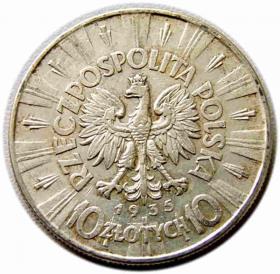Picture 2 for: 10 złotych 1935 Józef Piłsudski Warszawa