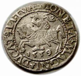 Picture for: Półgrosz 1559 Zygmunt II August Wilno