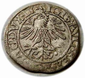 Picture 2 for: Półgrosz 1562 Zygmunt II August Wilno