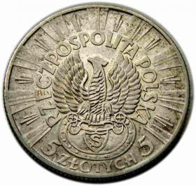 Picture 2 for: 5 złotych 1934 Józef Piłsudski II RP Warszawa