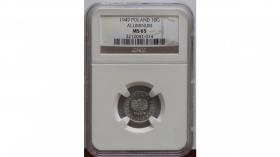 Picture 2 for: 10 groszy 1965 II RP Warszawa NGC