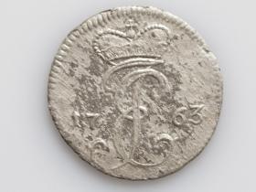 Picture for: Grosz 1763 Ernest Jan Biron Mitawa Księstwo Kurlandii 