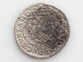 Picture 2 for: Grosz 1763 Ernest Jan Biron Mitawa Księstwo Kurlandii 