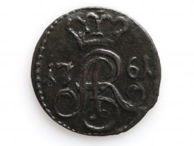 Picture 2 for: Szeląg 1761 August III Toruń