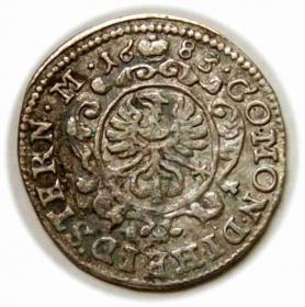 Picture 2 for: 1 krajcar 1683 Chrystian Ulryk Księstwo Oleśnickie Oleśnica