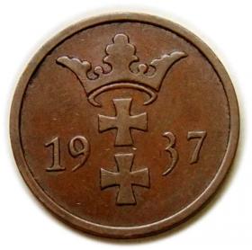 Picture 2 for: 2 fenigi 1937 Wolne Miasto Gdańsk