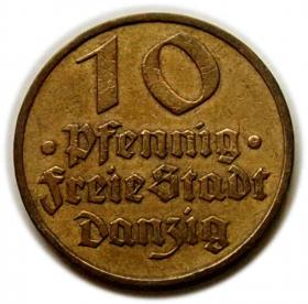 Picture for: 10 fenigów 1932 Wolne Miasto Gdańsk