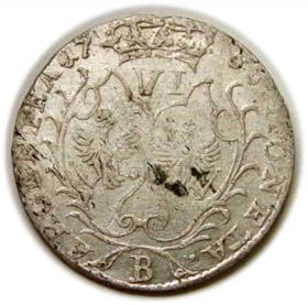 Picture 2 for: 6 groschen 1756 Frederick the Great Prussia Wroclaw