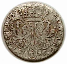 Picture 2 for: Szóstak 1756 Fryderyk II Wielki Prusy Królewiec