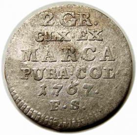 Picture for: 2 grosze 1767 Stanisław August Poniatowski Warszawa