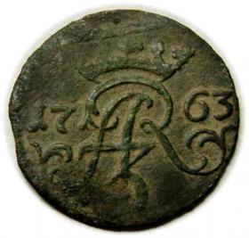 Picture 2 for: Szeląg 1763 August III Elbląg