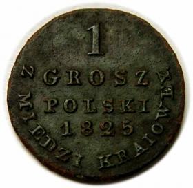 Picture for: 1 groschen 1825 Polish Kingdom Warsaw