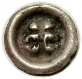 Picture 2 for: Brakteat krzyż z gwiazdami Zakon Krzyżacki