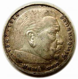 Picture for: 5 marek 1935 F Stuttgart Niemcy srebro