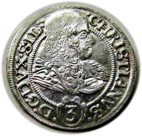 Picture for: 3 krajcary 1670 Chrystian Wołowski Księstwo Brzesko  Legnicko  Wołowskie Brzeg