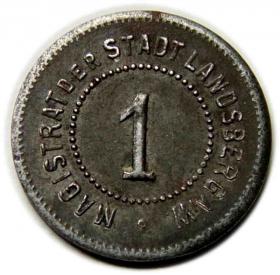 Picture 2 for: 1 Pfennig Gorzow Wielkopolski / Landsberg a. Warthe Notgeld