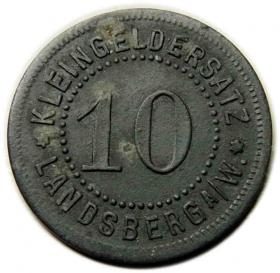 Picture 2 for: 10 pfennig Gorzow Wielkopolski Landsberg a. Warthe