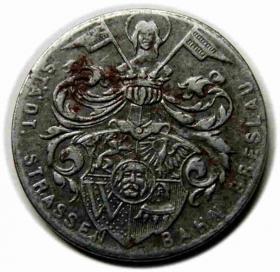 Picture 2 for: Żeton tramwajowy 10 fenigów Wrocław / Breslau