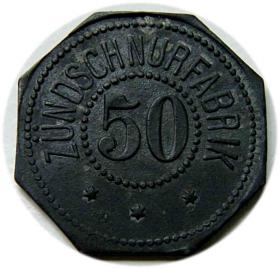 Picture 2 for: 50 fenigów Zundschnurfabrik Złoty Stok / Reichenstein