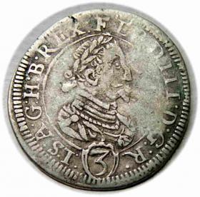 Picture for: 3 krajcary 1624 Ferdynand II Habsburg Austria Graz