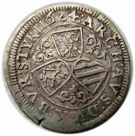 Picture 2 for: 3 krajcary 1624 Ferdynand II Habsburg Austria Graz
