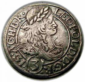 Picture for: 3 krajcary 1666 Leopold I Habsburg Śląsk Wrocław