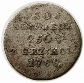 Picture for: 10 groszy 1789 Stanisław August Poniatowski Warszawa