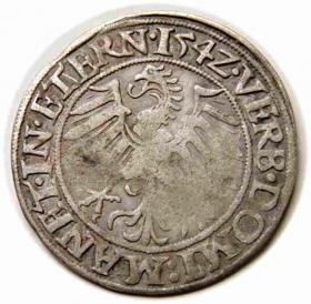 Grosz 1542 Fryderyk II Legnicki Księstwo Brzesko  Legnicko  Wołowskie Legnica