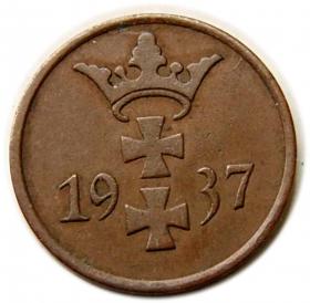 1 fenig 1937 Wolne Miasto Gdańsk