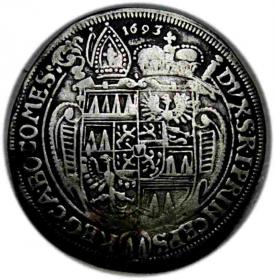 15 krajcarów 1693 Karol II Liechtenstein Ołomuniec