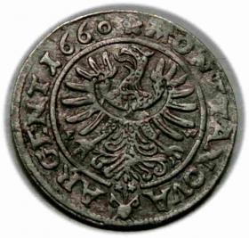 Picture 2 for: 3 krajcary 1663 Ludwik IV Legnicki Księstwo Brzesko  Legnicko  Wołowskie Brzeg